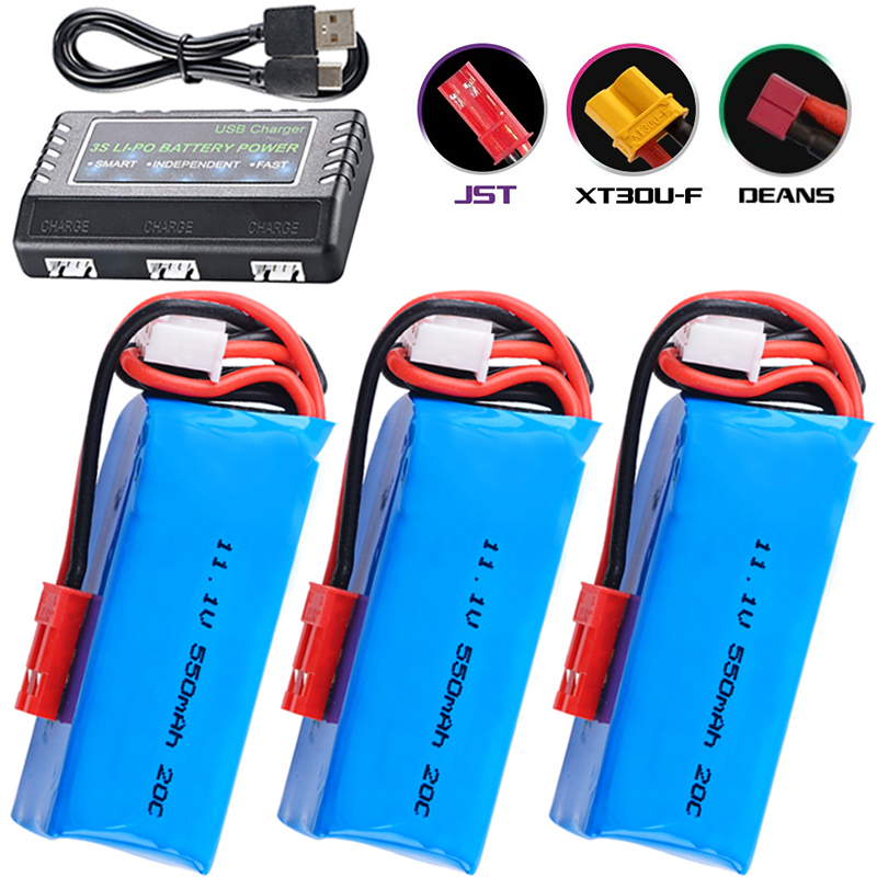 Drone Kit Octocopter - 11.1V 550mAh Lipo Battery For RC